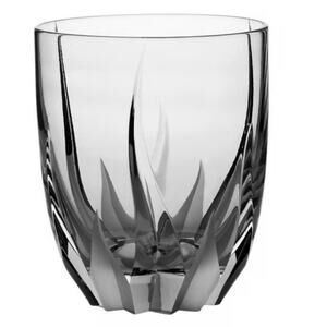 Mikasu Flamed Damor Crystal Barrel Shape Double Old Fashion Glass